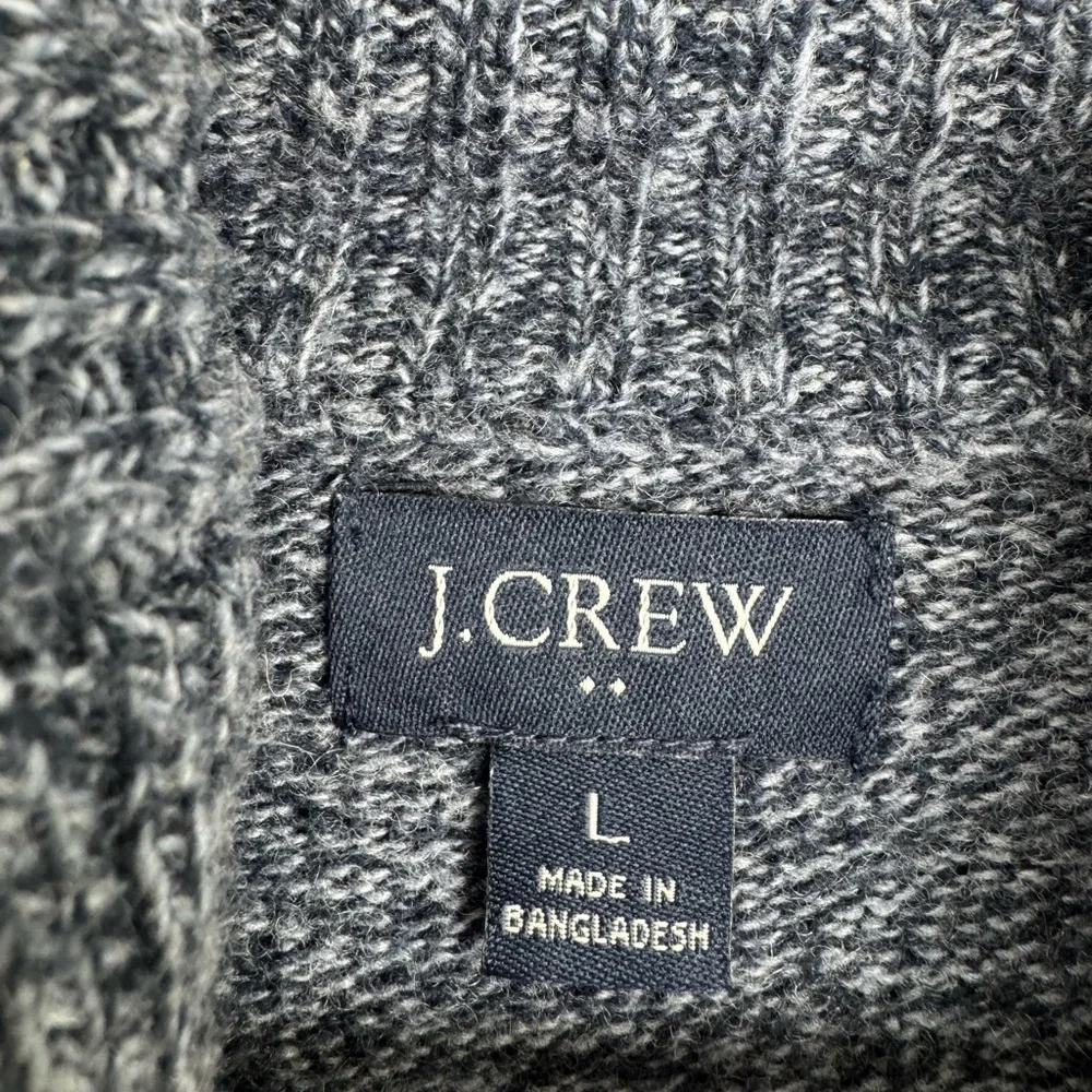 J.Crew Men Shawl‎ Collar Sweater Lambswool Blend Size Large